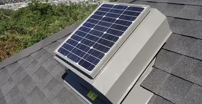 attic fan installation services with energy-efficient roof-mounted ventilation system in Indianapolis, IN