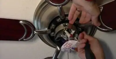 Ceiling fan installation with electrical wiring and mounting by professional electrician in Indianapolis, IN