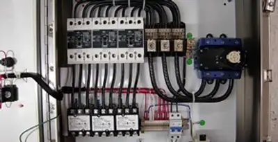 Electrical panel installation with organized circuit breakers and wiring in Indianapolis, IN