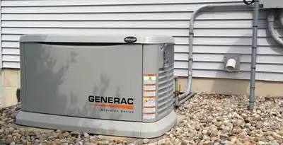 generator installation service featuring outdoor standby generator setup by licensed electricians in Indianapolis, IN