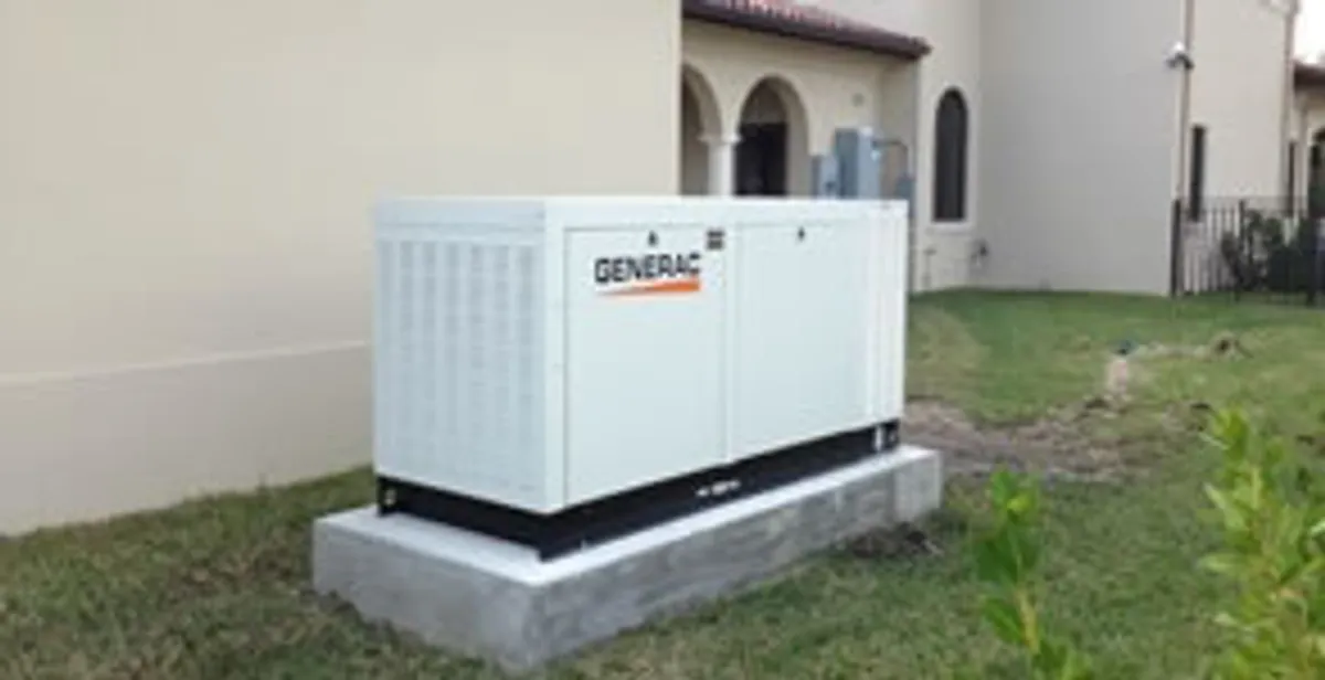 generator installation service showing standby generator professionally installed for residential power backup in Indianapolis, IN