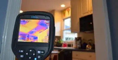 home energy audit service using thermal imaging to evaluate electrical efficiency inside a home in Indianapolis, IN