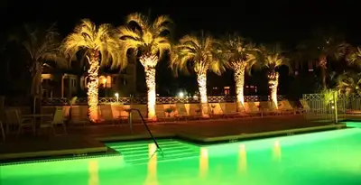 landscape lighting installation services illuminating outdoor recreational areas in Indianapolis, IN