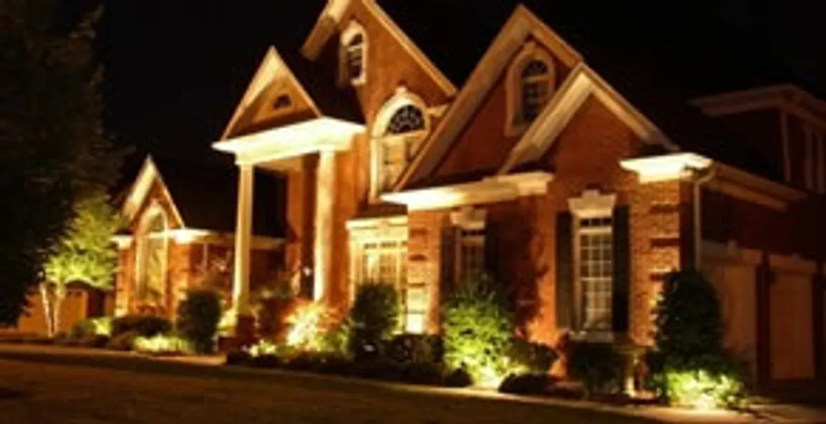 landscape lighting installation services enhancing residential exterior lighting in Indianapolis, IN