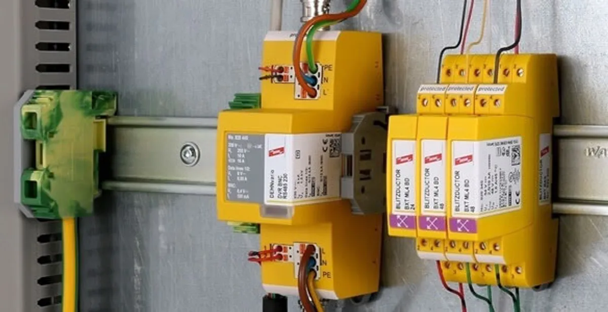 lightning surge protection system with surge suppressors installed by electrical service professionals in Indianapolis, IN