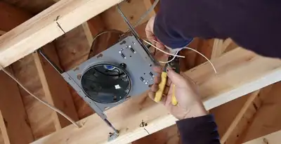 Professional recessed lighting installation with electrical wiring by licensed electricians in Indianapolis, IN