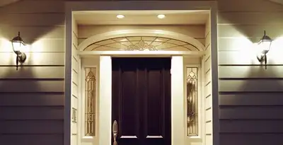 security light installation services with professionally installed entryway lighting in Indianapolis, IN
